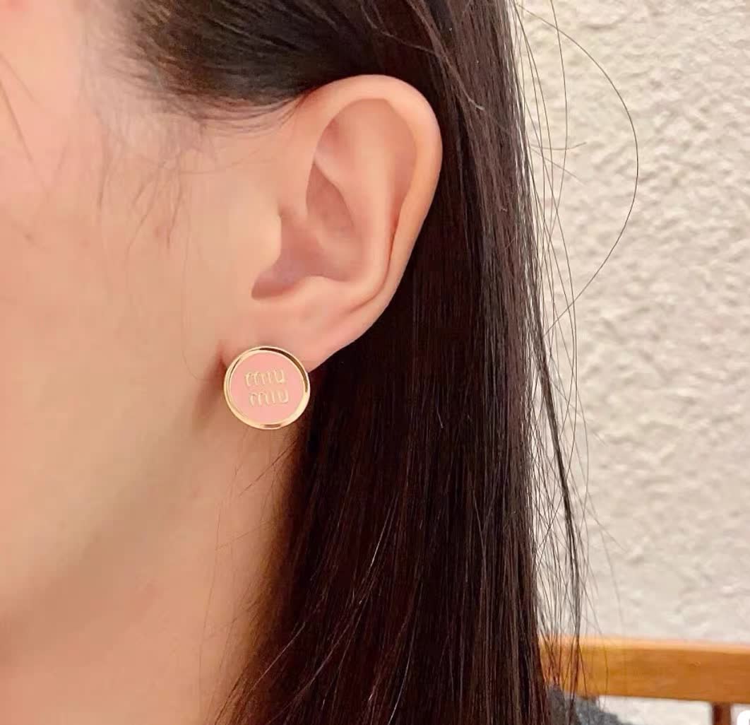 Miu Miu Logo Earrings